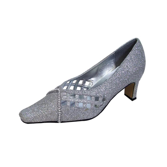 Women Dress Shoes 675C Silver Women Dress Shoes 675C Silver