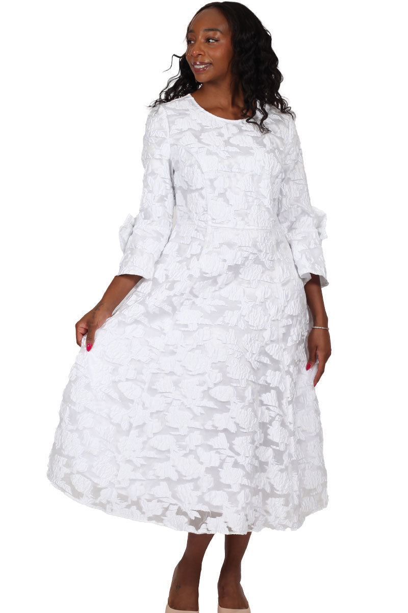 Diana Couture Church Dress 8825 White