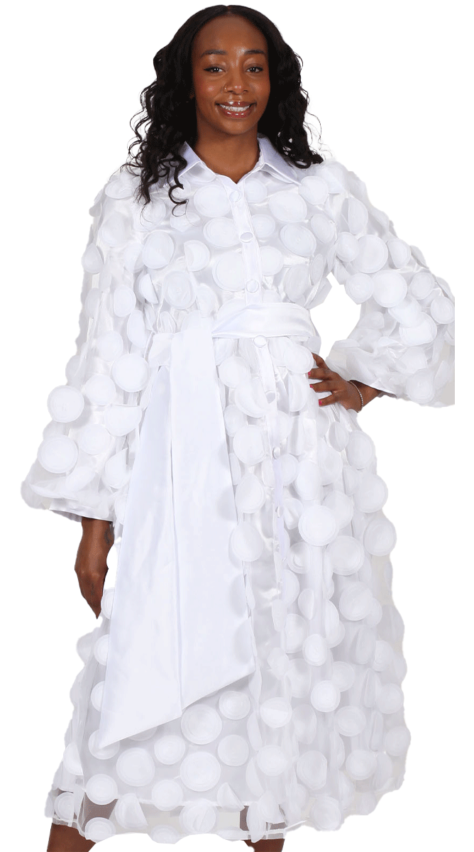 black and white church dresses Black Church Dress 9091-White