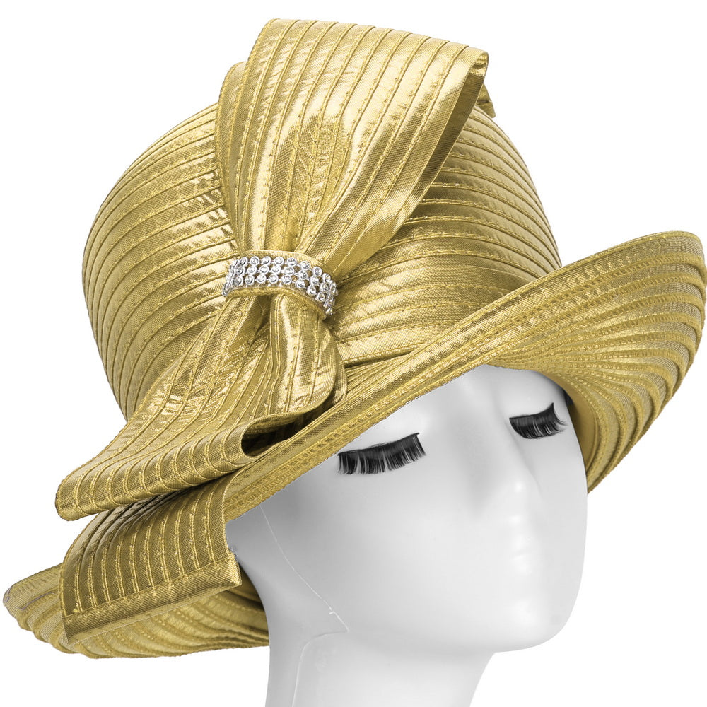 Giovanna Church Hat HR22134-Gold main image 0