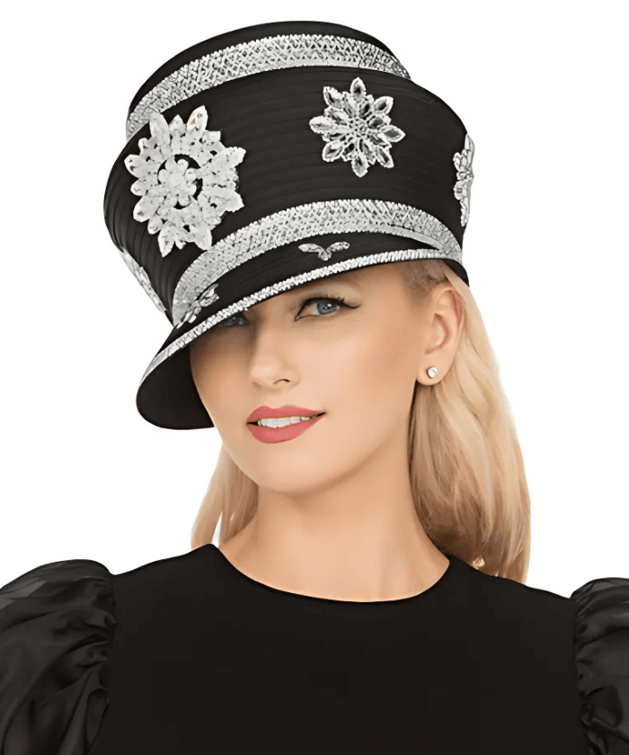 Giovanna Church Hat HR22149-Black display picture 1
