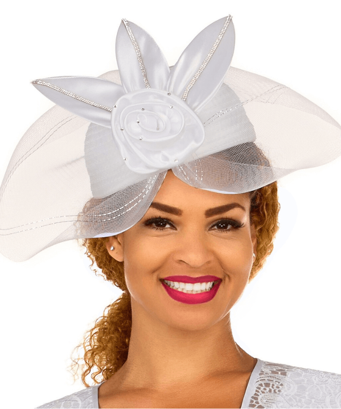 Giovanna Church Hat HR1077-White