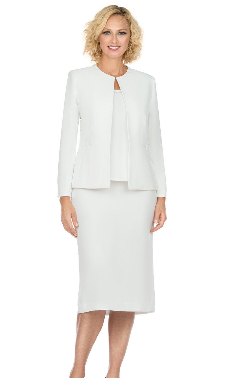 Giovanna Usher Suit S0721-Off-White Giovanna Usher Suit S0721-Off-White