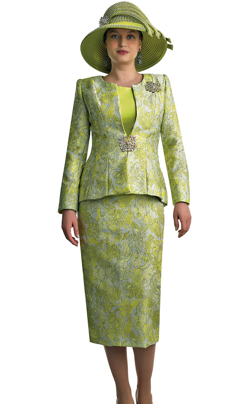 Lily And Taylor Suit 4869-Lime Multi Lily And Taylor Suit 4869-Lime Multi
