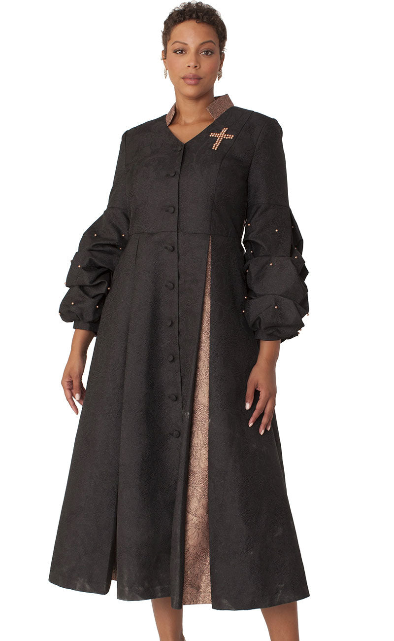 Tally Taylor Church Robe 4816-Black