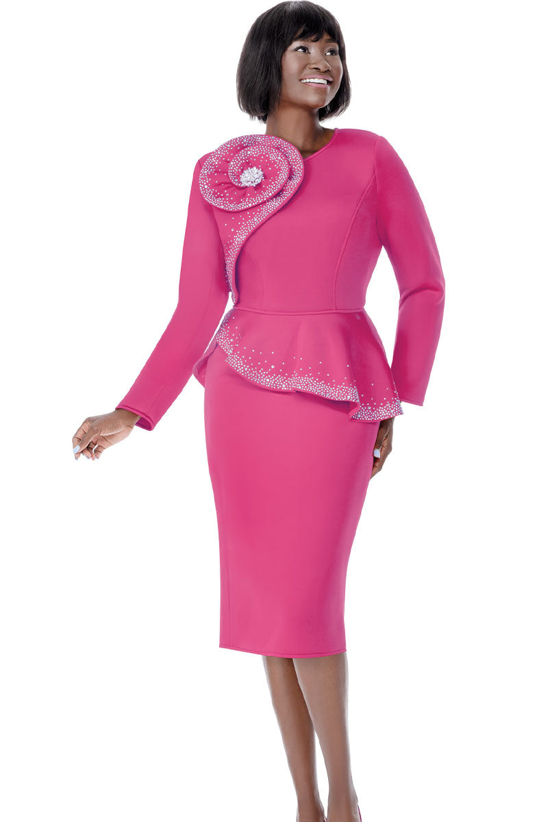 hot pink church dresses Ladies Dresses Hot Pink Church Dresses Amorya Women's Elegant Lace Cinched Waist Midi Dress,Hot Pink Autumn Wedding Ninang Outfits,Tea Length Wedding Guest Dress For Church,Valentine's Day Party