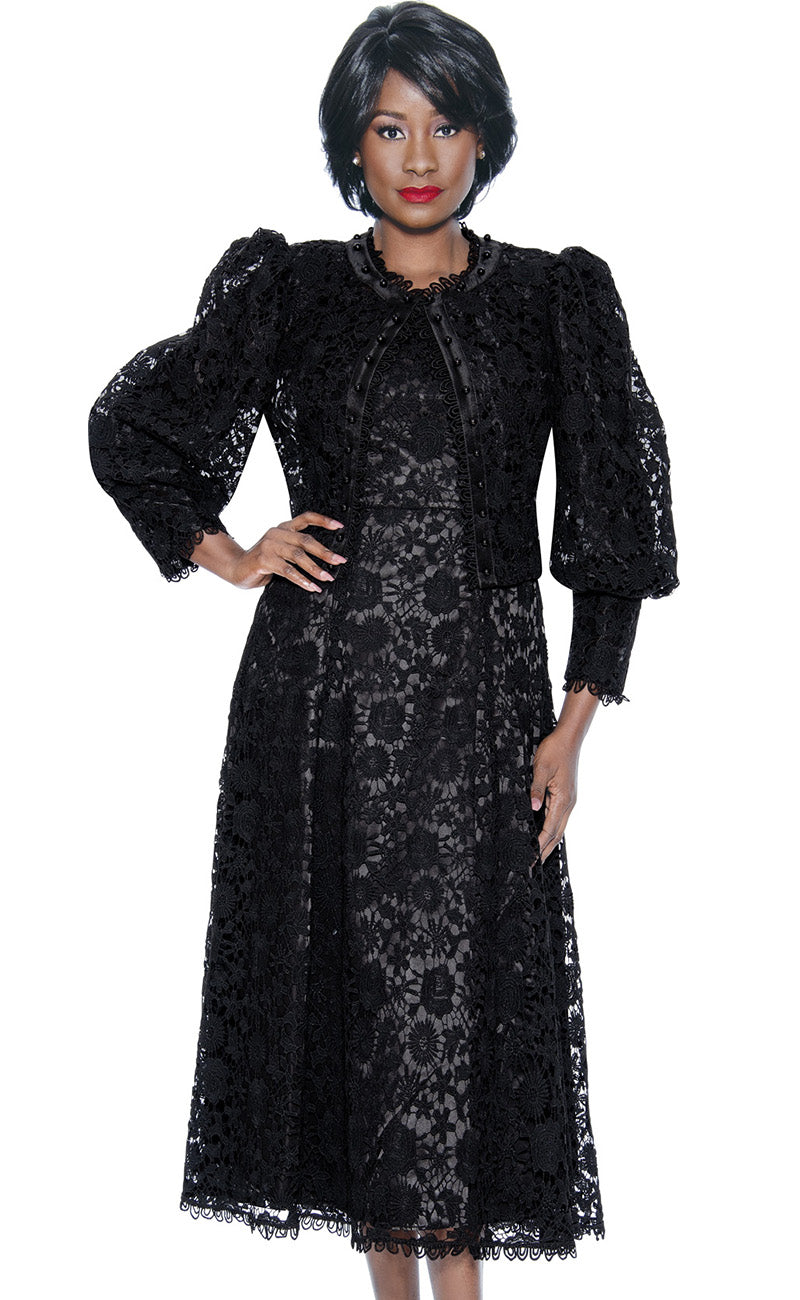 Terramina Church Dress 7051-Black Terramina Church Dress 7051-Black