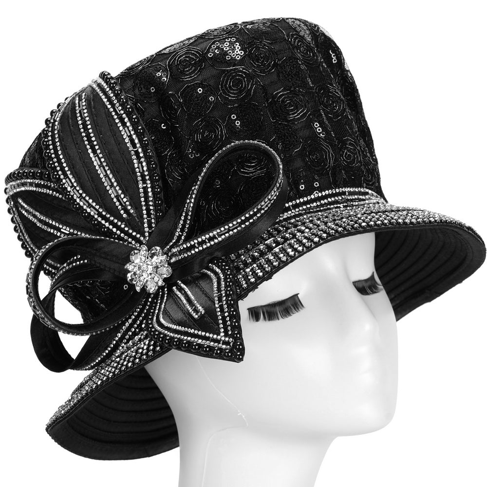Beautiful Dress Hat / Church Hat by Giovanna Giovanna Church Hat HR22125-Ice Blue – Church suits for less main image 2
