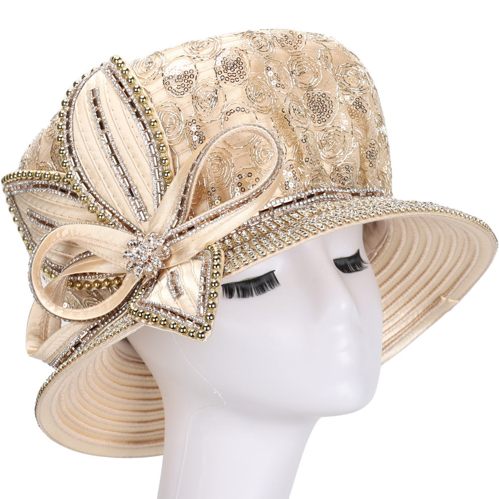 Giovanna Church Hat HR22131-Silver