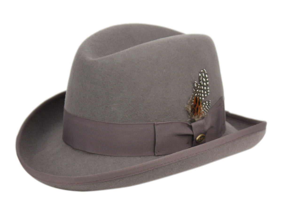 Men Homburg Hat MSD-31 Gray