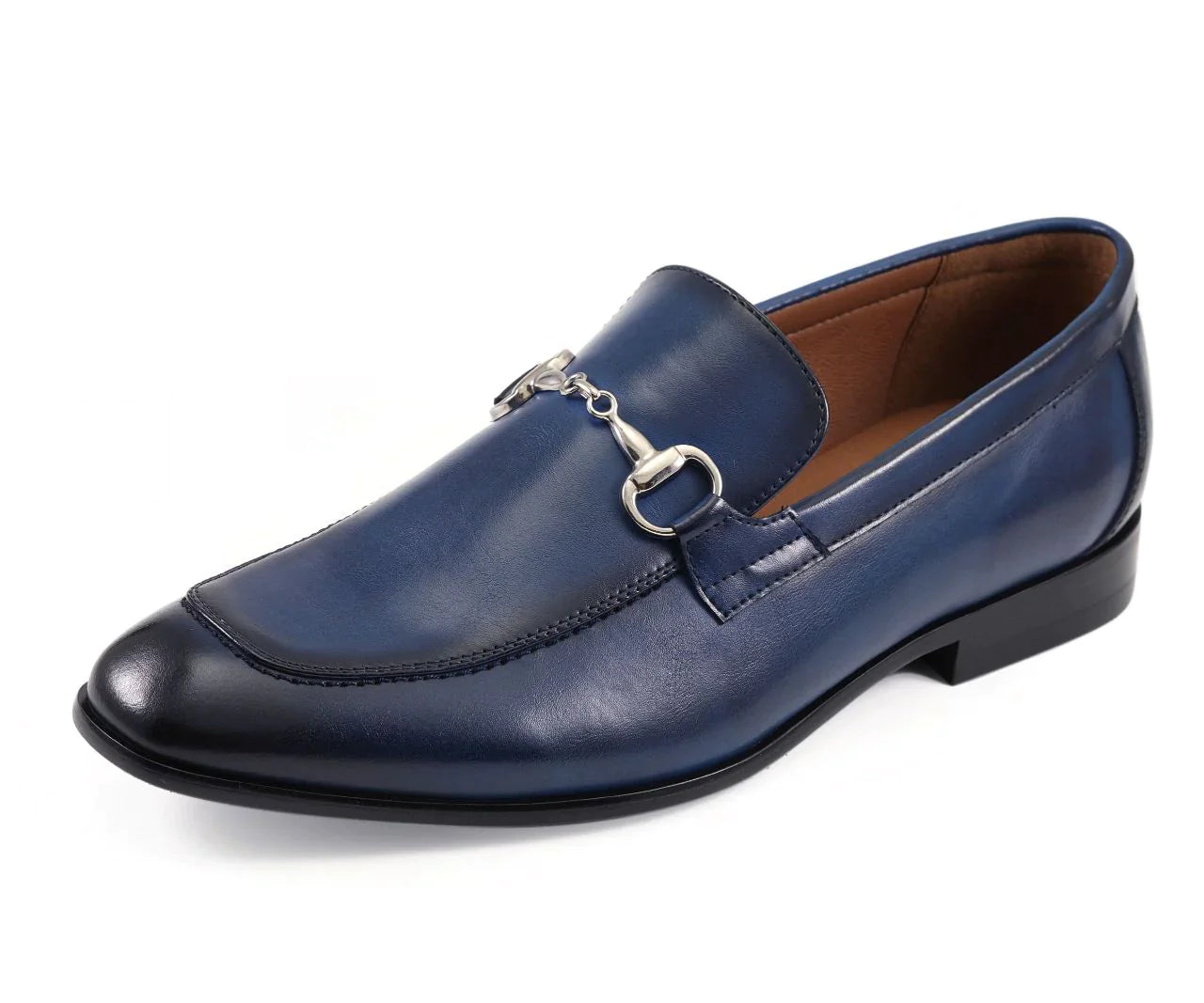 navy blue dress shoes men Men Dress Shoes-MARCO NAVY