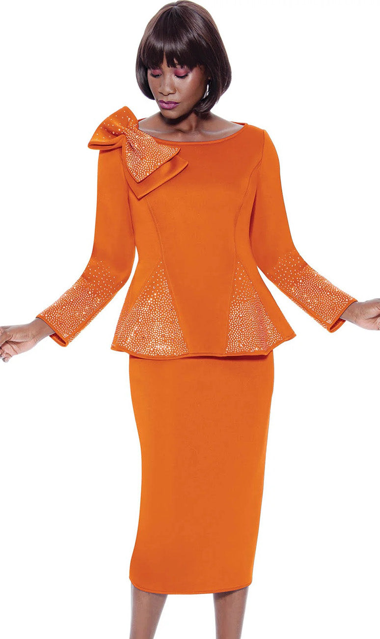 Terramina Church Suit 7108-Orange Terramina Church Suit 7108-Orange