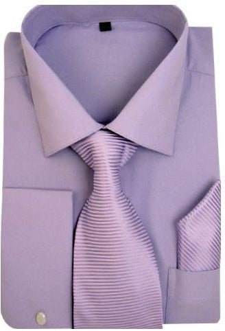 lavender shirt purple tie