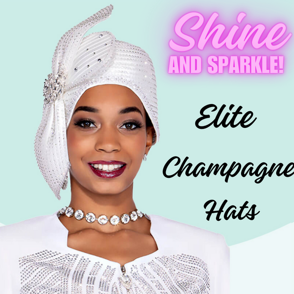 Elite Champagne Creation Hat Elite Champagne Hats: Transform Your Church Look with Pure  main image 4