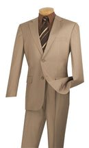 Classic Fit Men Suit 2LK-1-Beige - Church Suits For Less