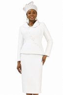 Lily And Taylor Suit 4877C White