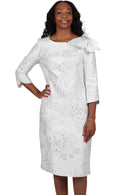 Diana Couture Church Dress 9048-Silver