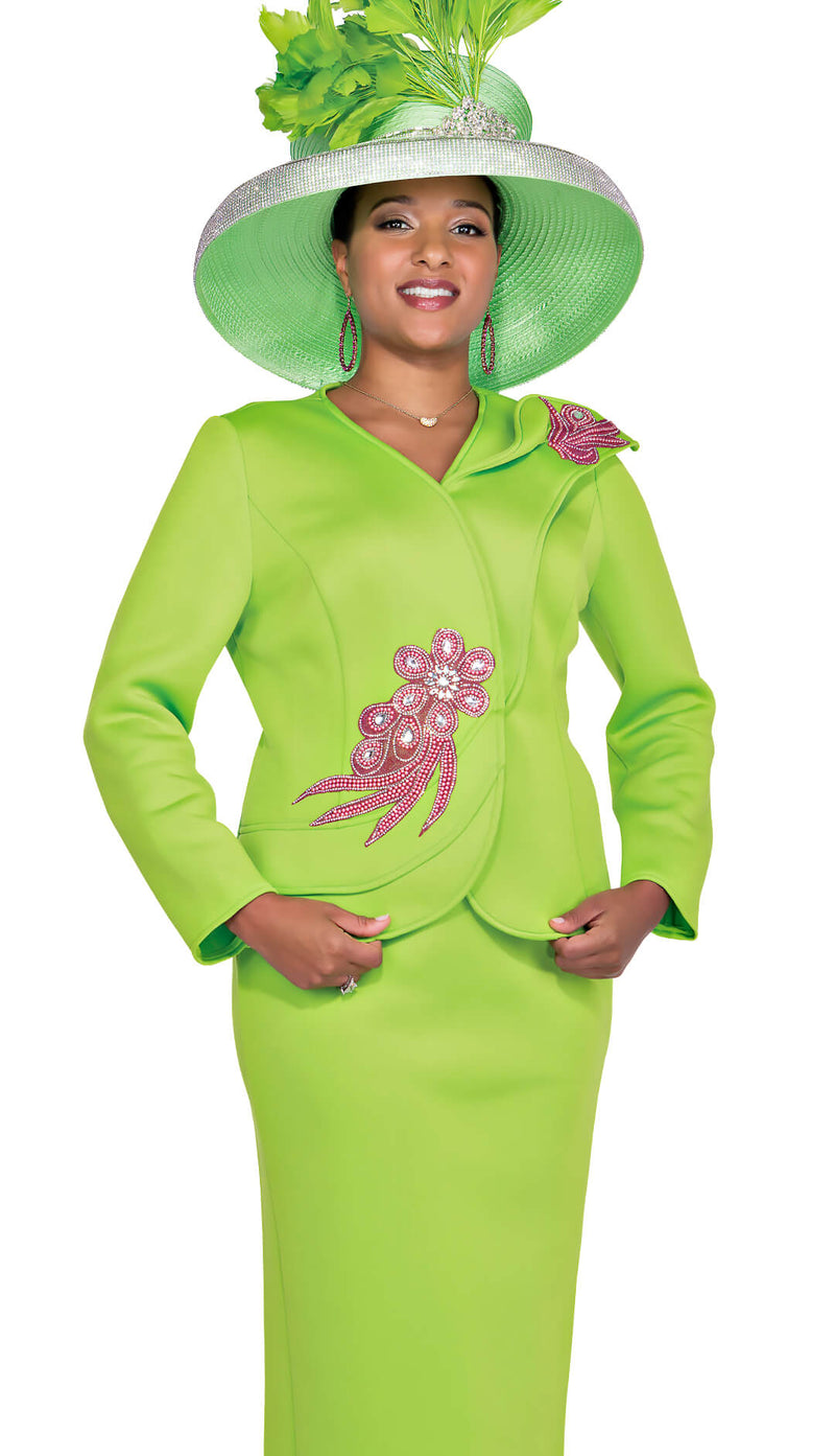 Aussie Austine Church Suit 5925-Lime Aussie Austine Church Suit 5925-Lime