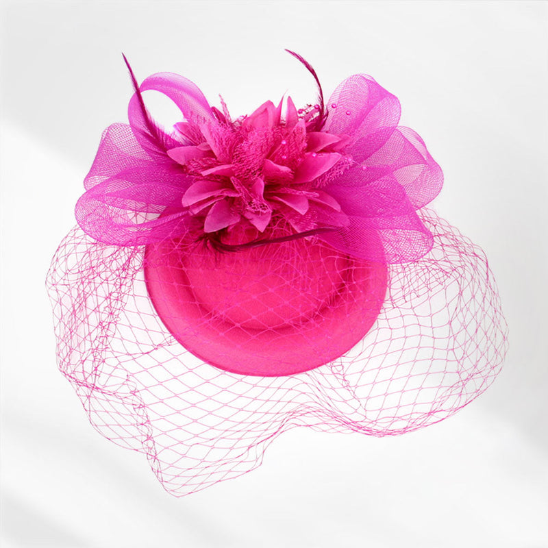 BDF Fascinator Hat 1261 Pink