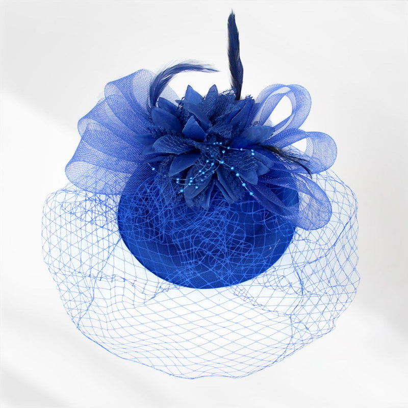 BDF Fascinator Hat 1261 Royal