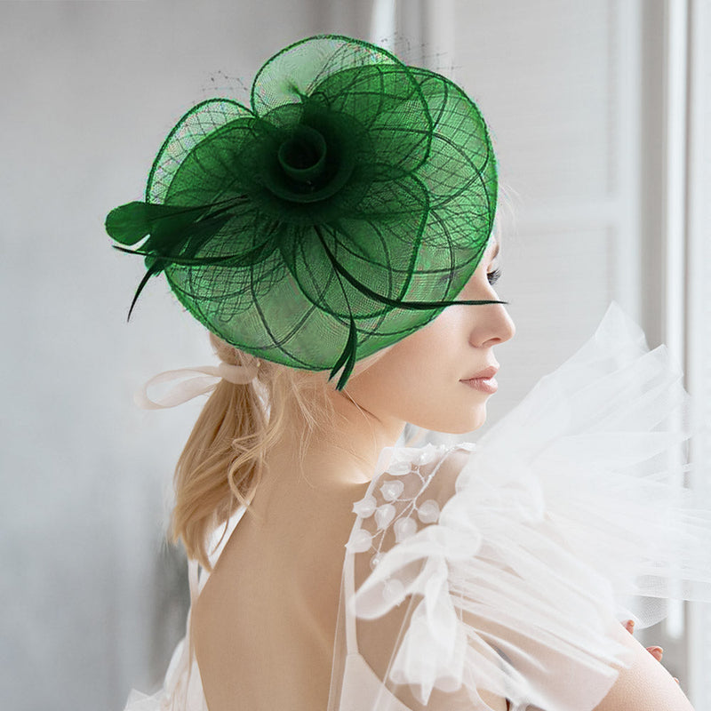 BDF Fascinator Hat 1542 Green