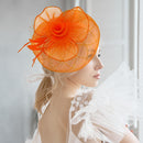 BDF Fascinator Hat 1542 Orange
