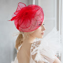 BDF Fascinator Hat 1542 Red