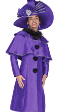 Champagne Italy Church Dress 6116-Purple