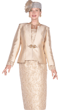 Champagne Italy Church Suit 6309