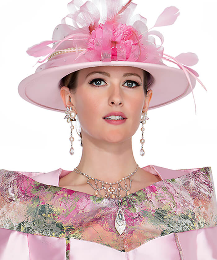 Champagne Italy Church Hat 5969 - Church Suits For Less