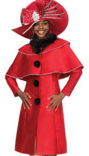 Champagne Italy Church Dress 6116-Red