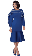 Church Dress With Flair 100441-Royal Blue
