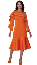 Church Dress With Flair 100441-Orange