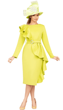 Giovanna Church Dress DP2420 Olive - Church Suits For Less