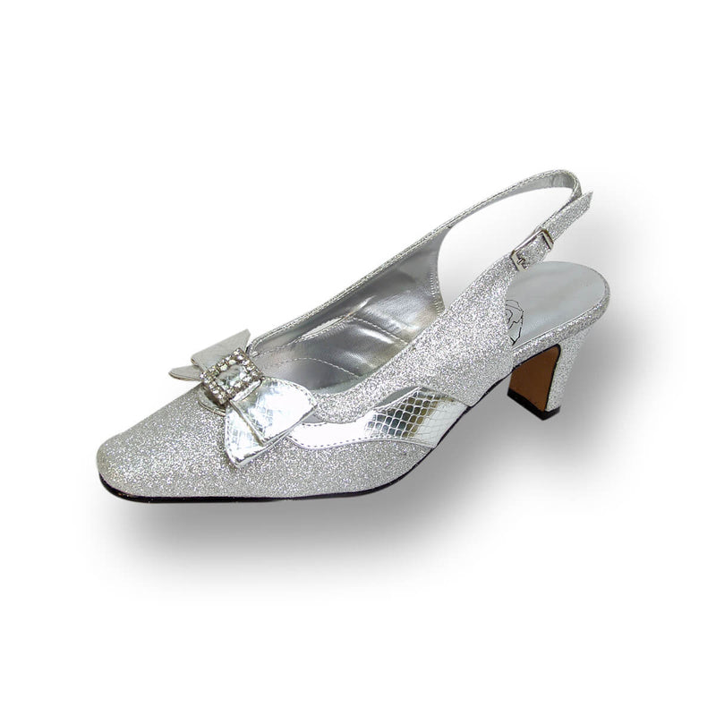 Women Church Shoes 786C Silver Women Church Shoes 786C Silver
