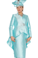 Designer Church Suit 6259-Light Green