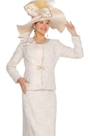 Designer Church Suit 6267-Champagne