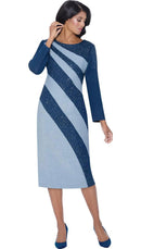 Devine Sport Denim Dress 800261 - Church Suits For Less