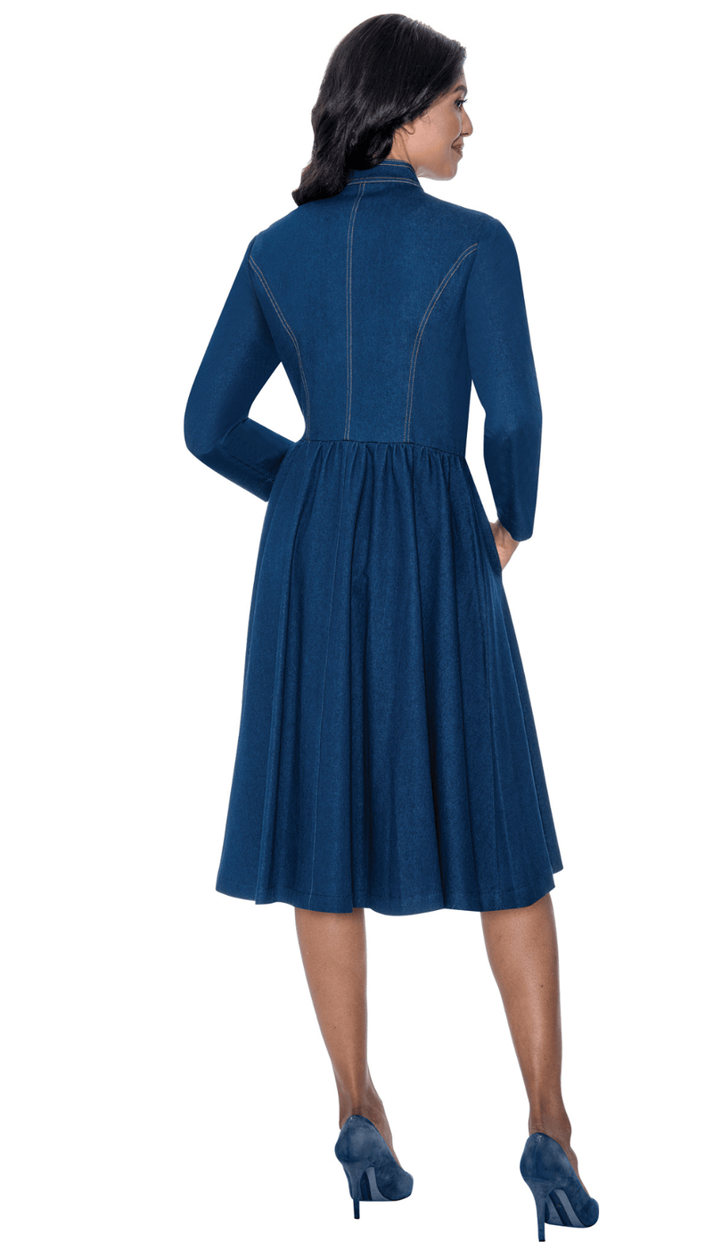 Devine Sport Denim Dress 800171 - Church Suits For Less