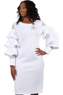 Diana Couture Church Dress 8357-White