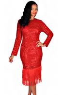 Diana Couture Church Dress 8564C-Red