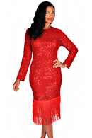 Diana Couture Church Dress 8564-Red