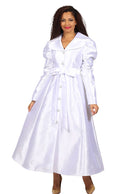 Diana Couture Church Dress 8743-White