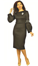 Diana Couture Church Dress 8850C-Black