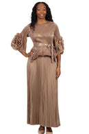 Diana Couture Church Dress 90252-Brown