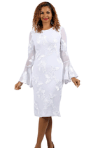 Diana Couture Church Dress 9071-White