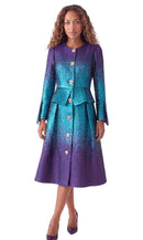 Diana Couture Church Dress 9211-Royal/Purple