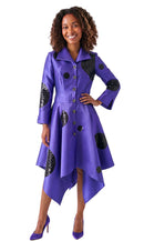 Lusso Church Dress 9216-Purple/Black