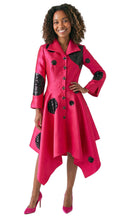 Lusso  Church Dress 9216-Red/Black