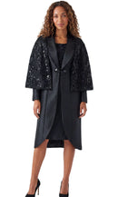 Lusso Church Dress 9231-Black